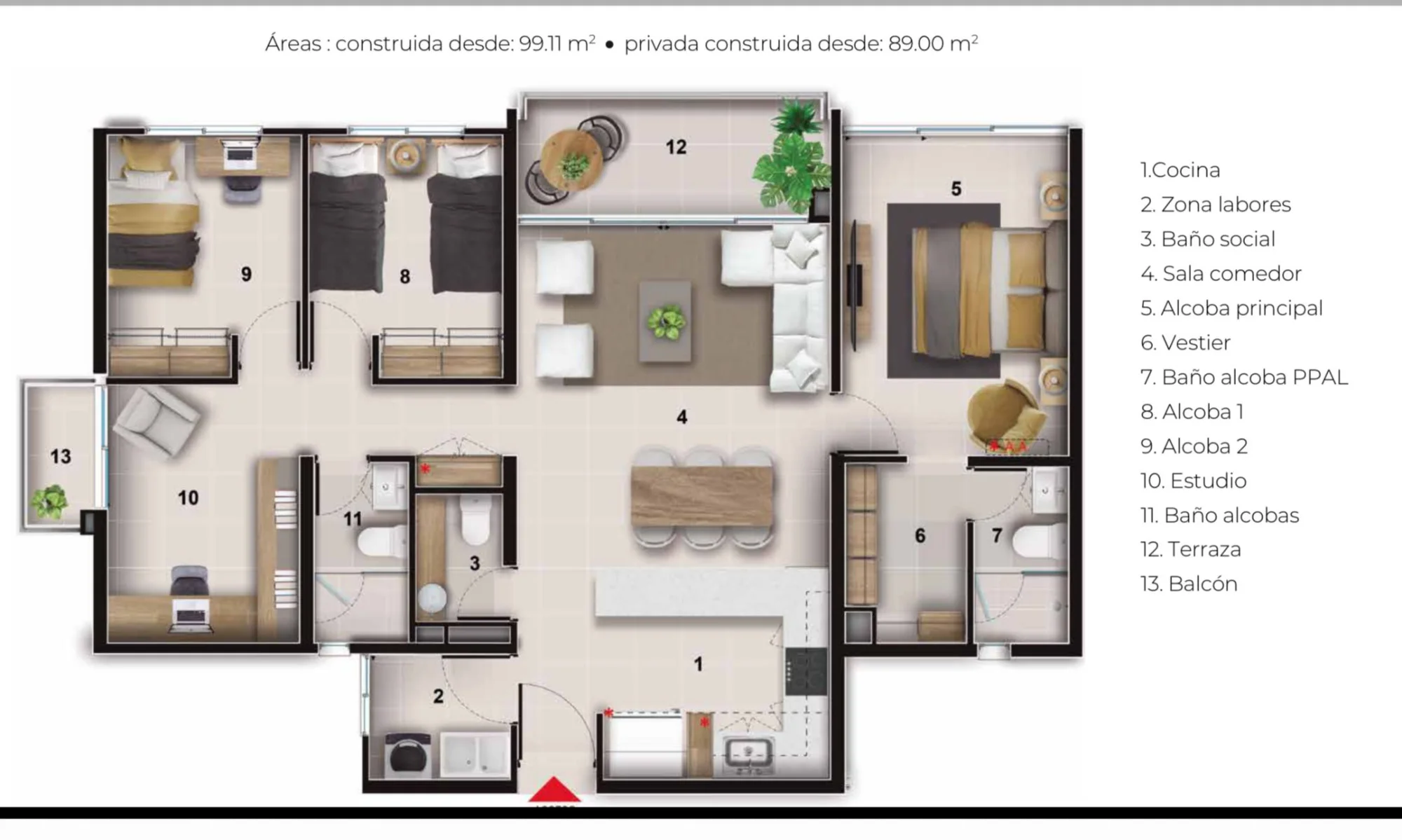 Lujoso apartamento en el sur de cali - condominio titanio element